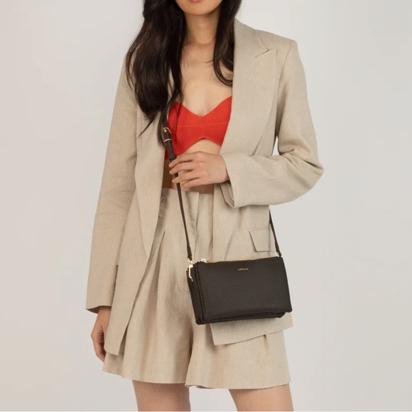 GREY mat & nat triplet vegan crossbody bag - Picture 6 of 7